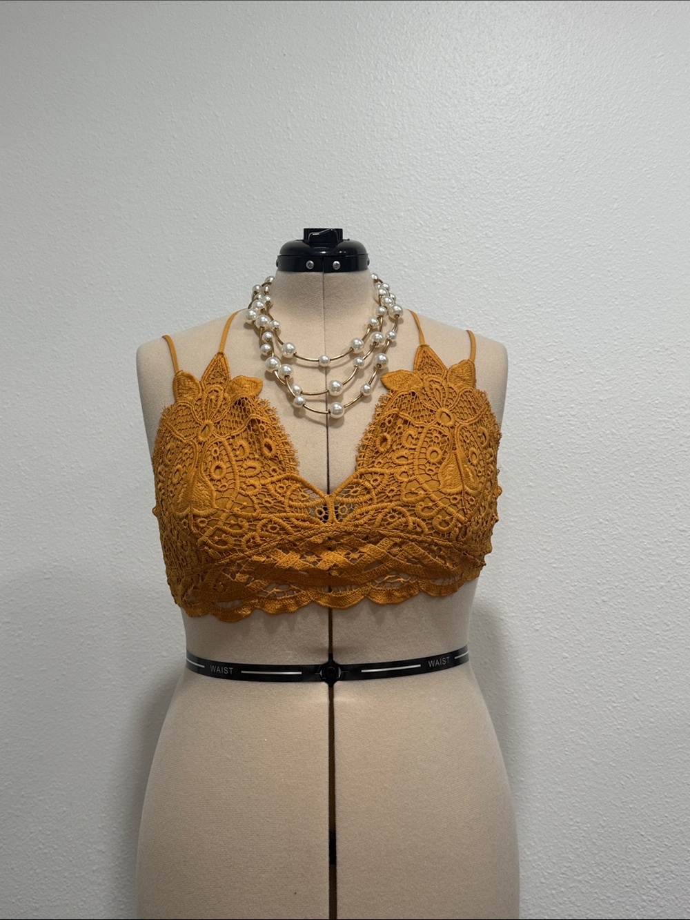 Mustard Lace Bralette - Women Other
